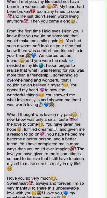 cute paragraphs for her to wake up to